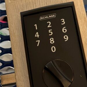 Schlage Black Keypad Door Lock